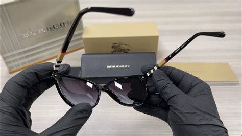 Burberry B4216 3001/8G Sunglasses Black/Gold/White/Grey 